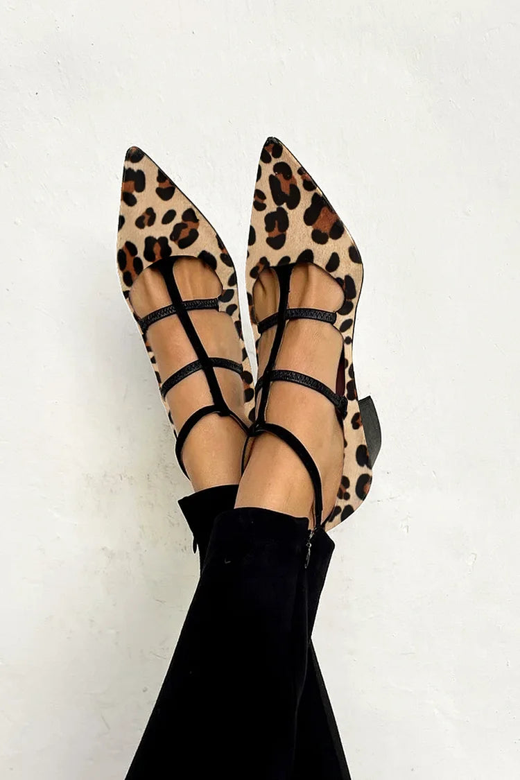 Serena - Ballerina Dierenprint met Bandjes