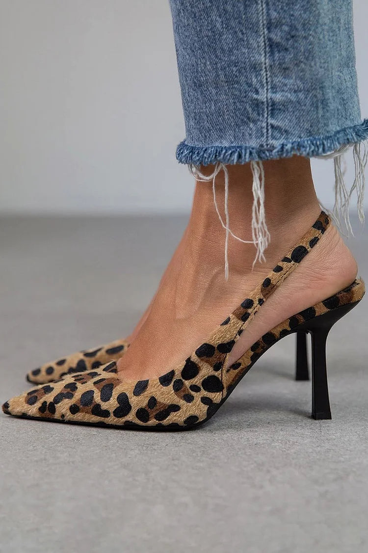 LEONORA | Elegant dierenprint decolleté voor een gedurfde stijl