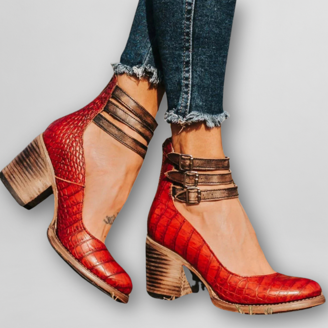 Sylvia | Vintage sandalen met hak
