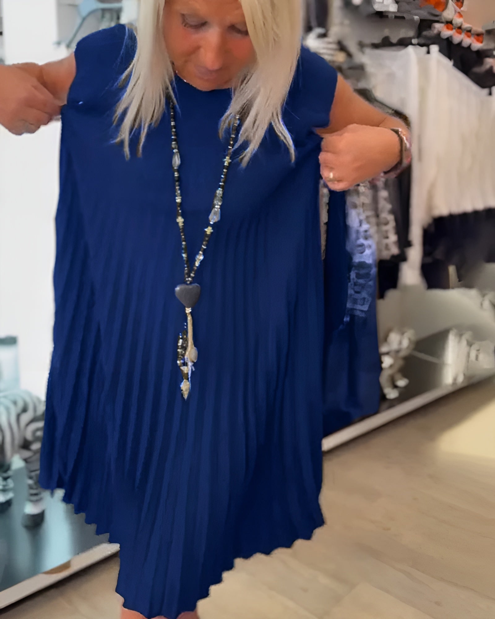 Shihua – Trendy Geplisseerde Jurk