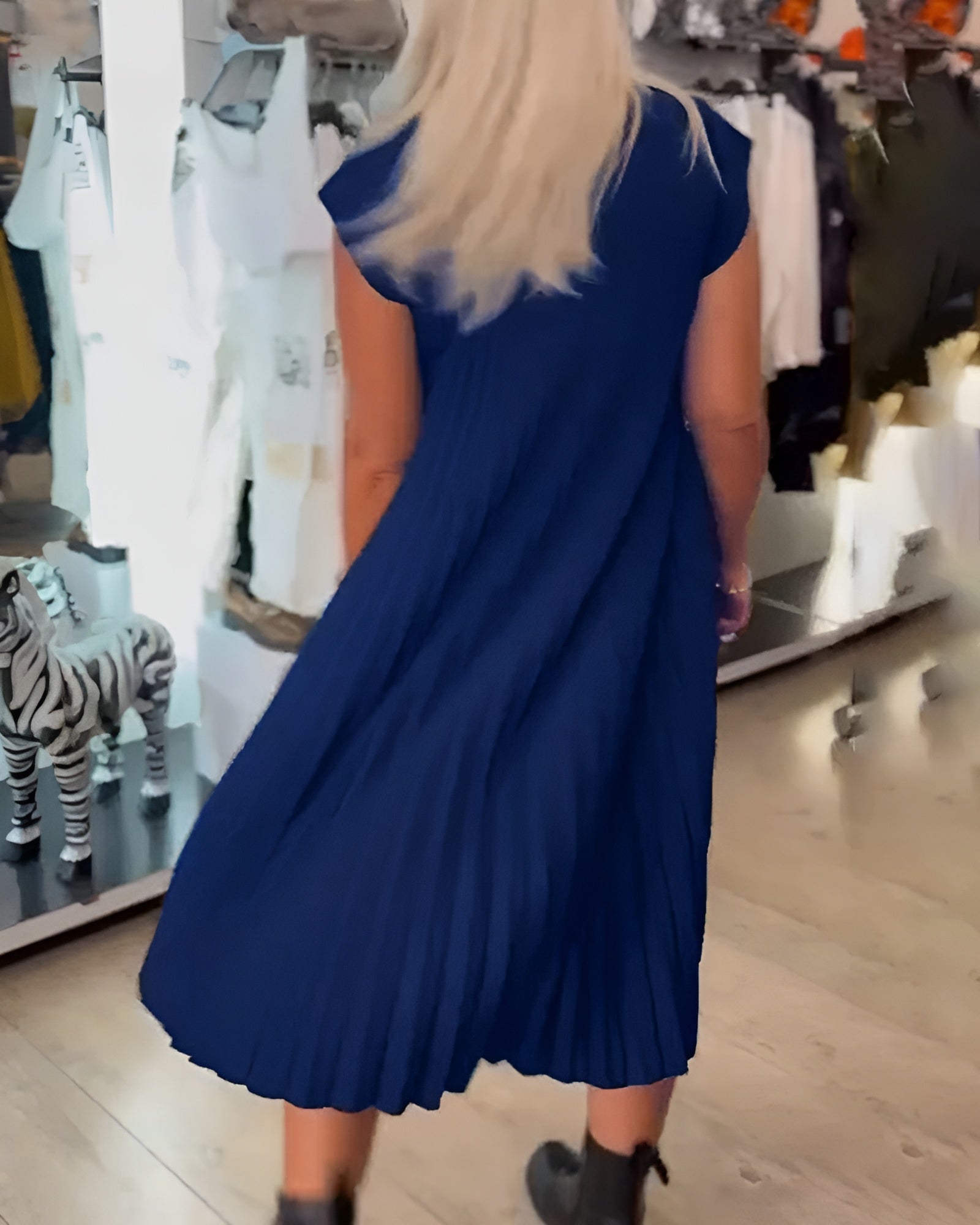 Shihua – Trendy Geplisseerde Jurk