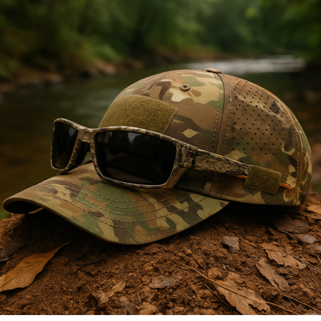 Koelman | Camo Cap met Brillenhouder – Nooit Meer Je Zonnebril Kwijt!