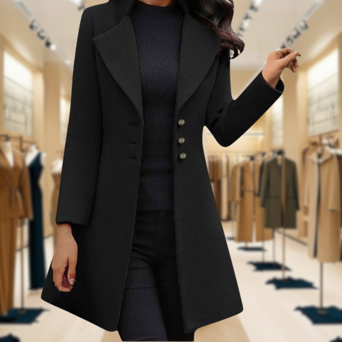 Venzi – Elegante jas met lange mouwen