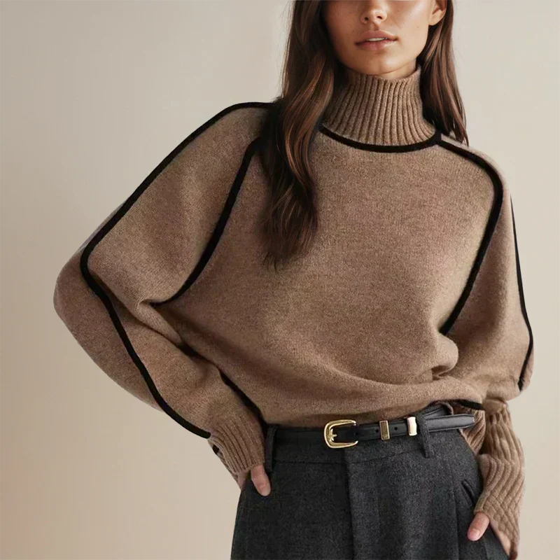 Amanda™ | stijlvolle mocknep pullover