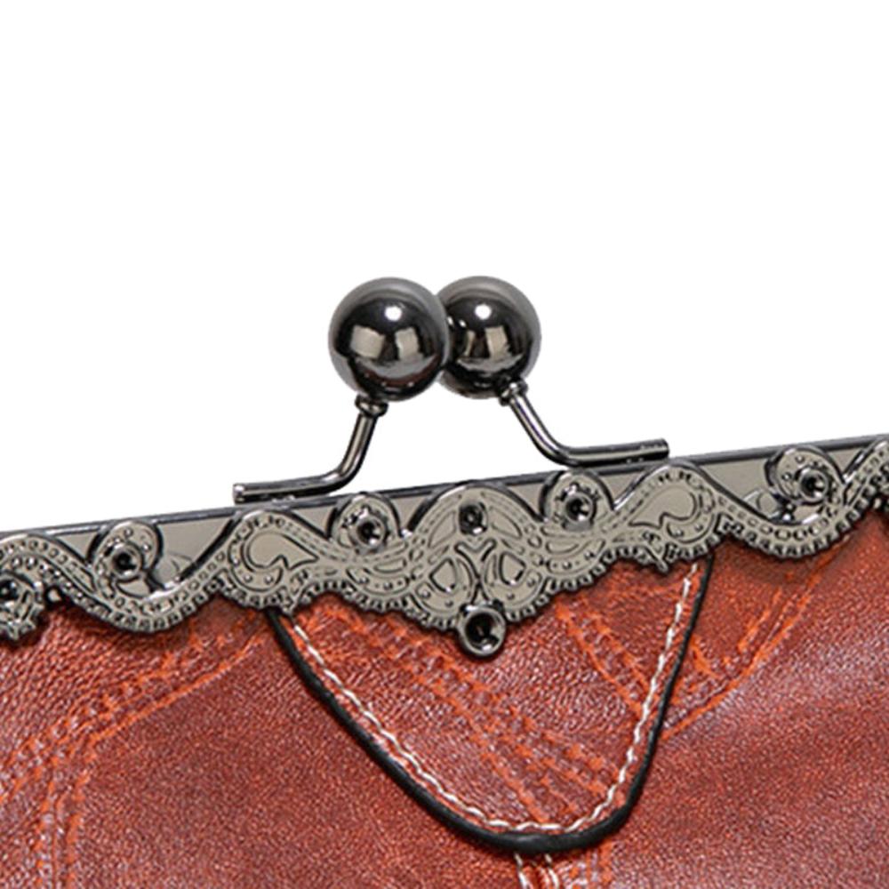 Vintage handtas met kissing sluiting
