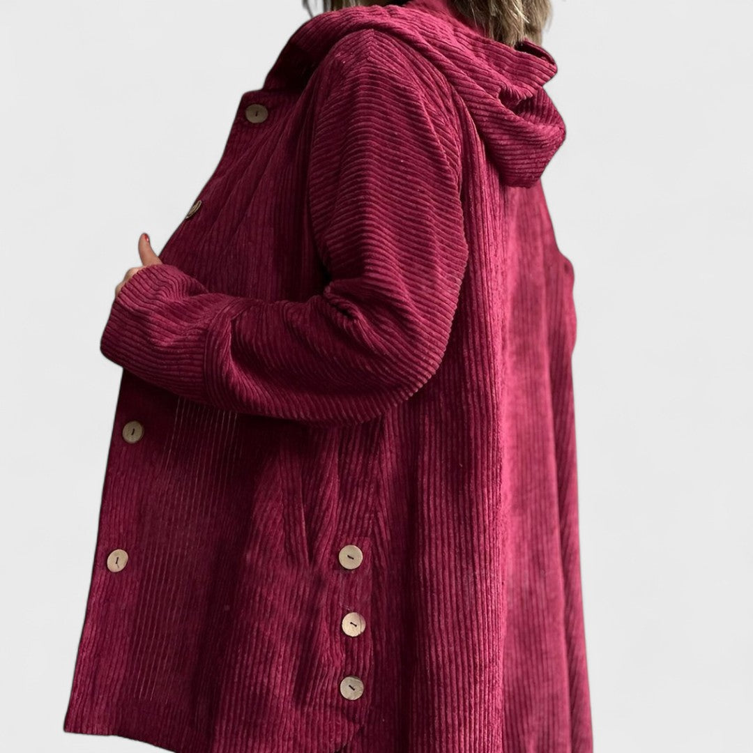 Cordia - Velvet Hooded Jacket