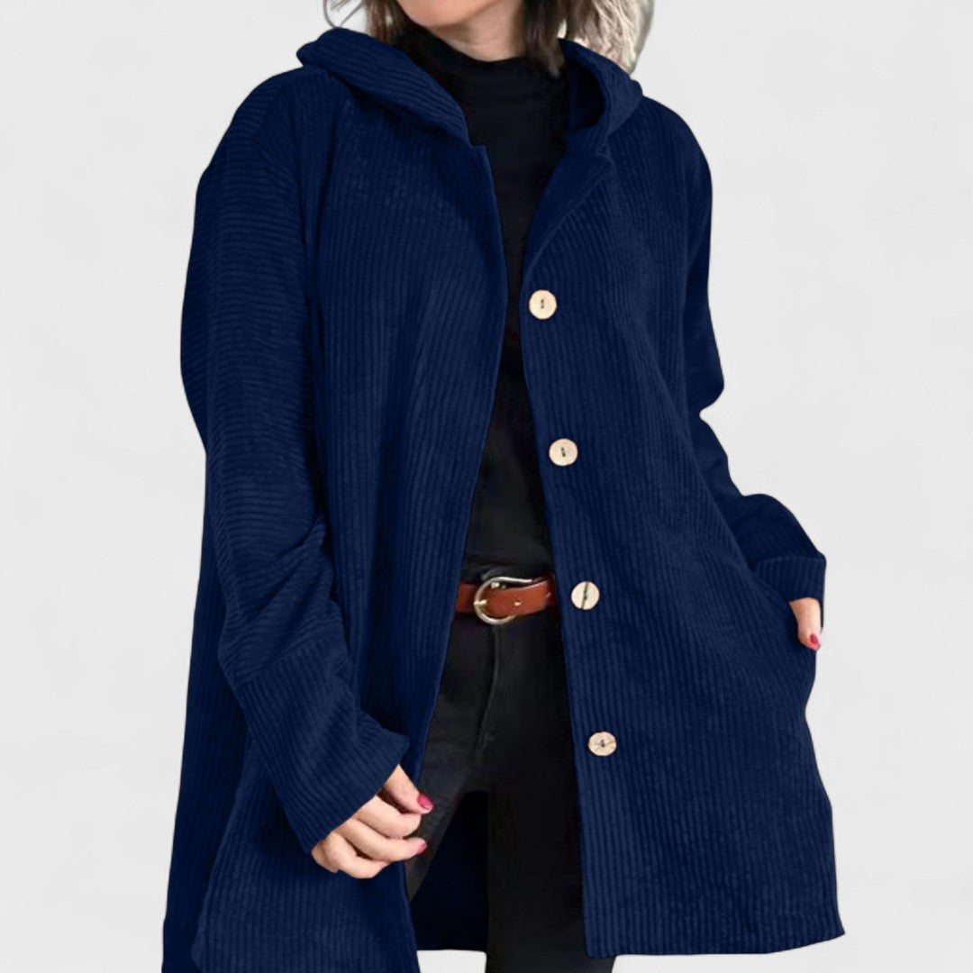 Cordia - Velvet Hooded Jacket