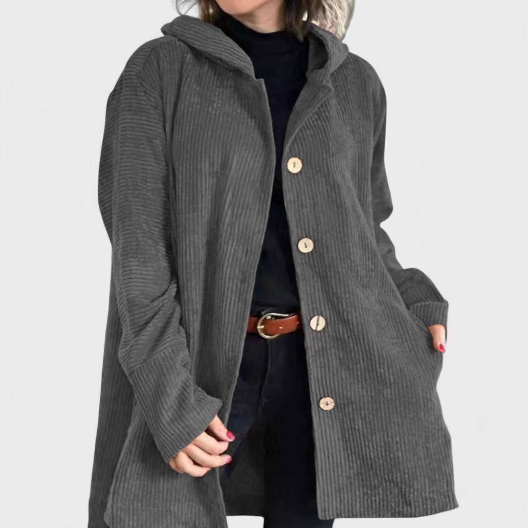 Cordia - Velvet Hooded Jacket