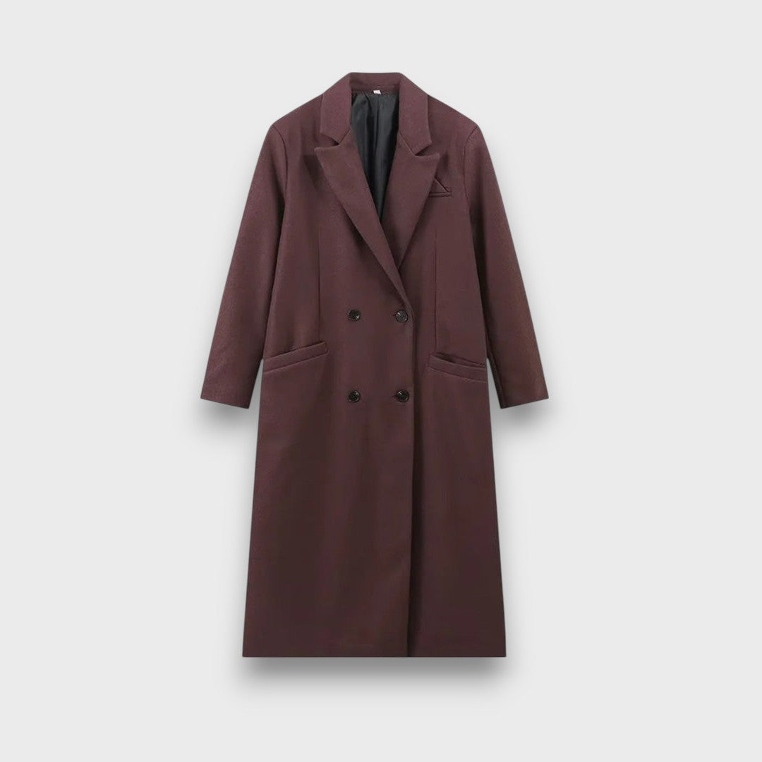 Oslaine – Maximalistisch wollenjas met een mannelijke silhouette