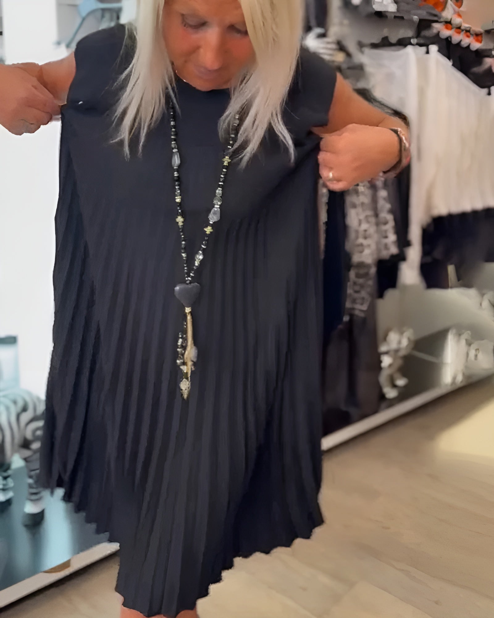 Shihua – Trendy Geplisseerde Jurk