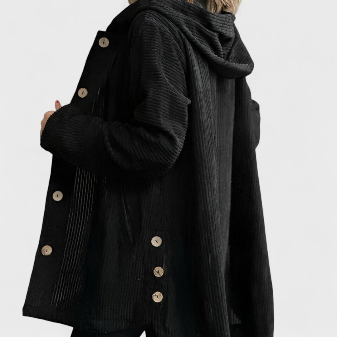 Cordia - Velvet Hooded Jacket
