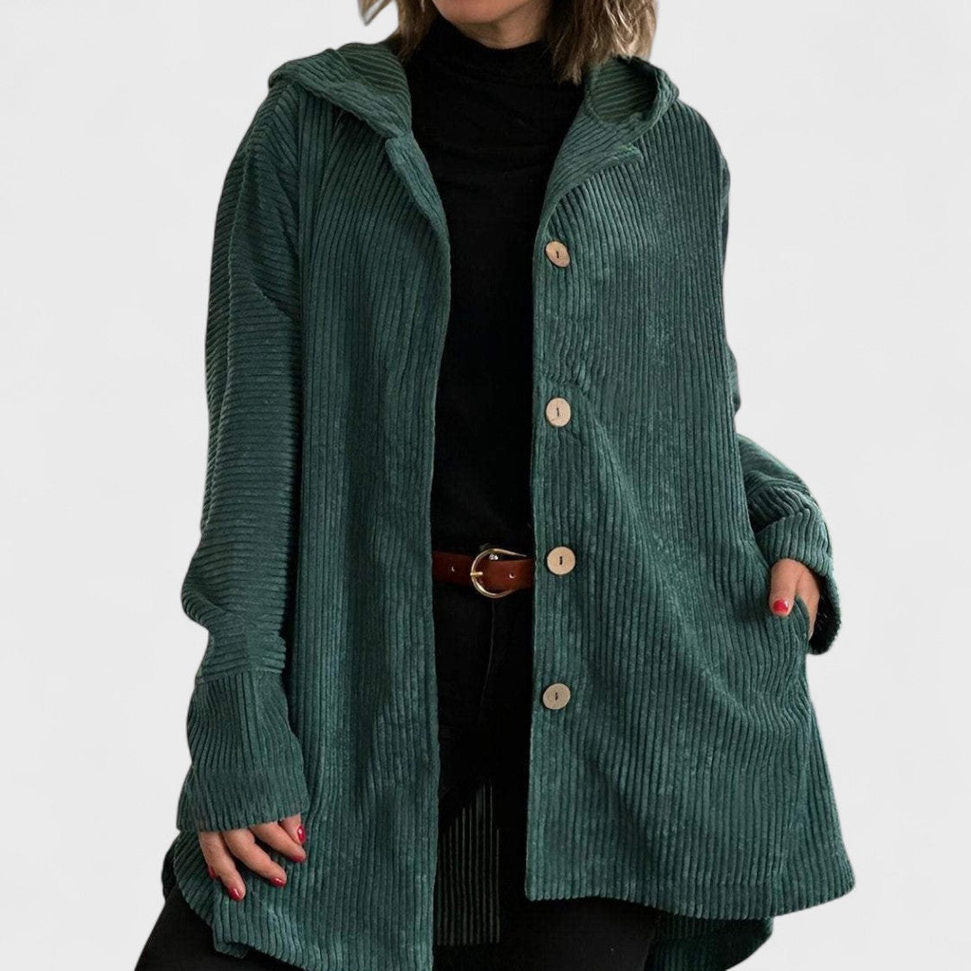 Cordia - Velvet Hooded Jacket
