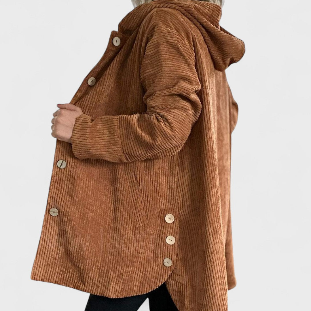 Cordia - Velvet Hooded Jacket