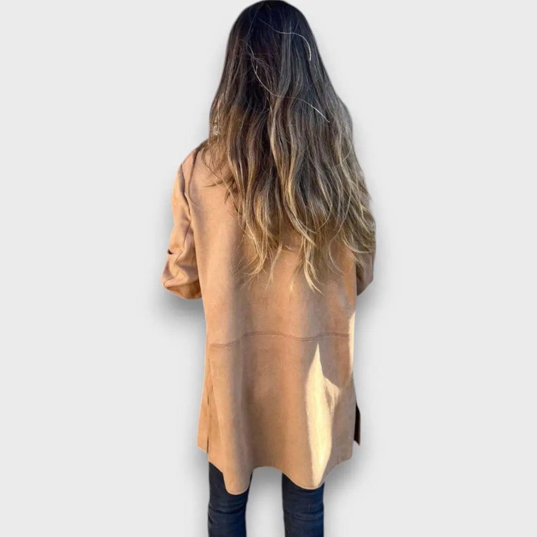 Eloise – Blazer-Cardigan Zacht in Karamel