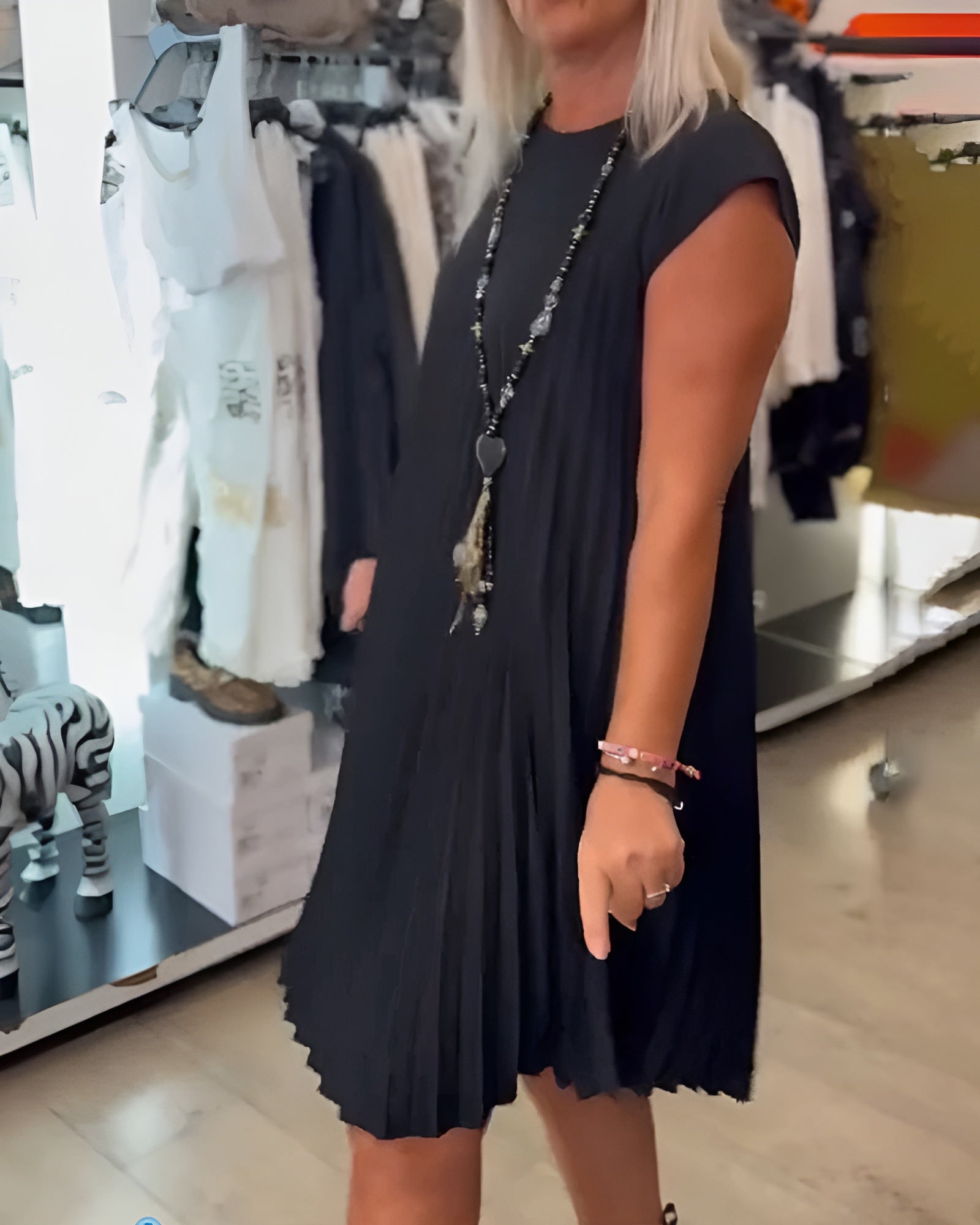 Shihua – Trendy Geplisseerde Jurk