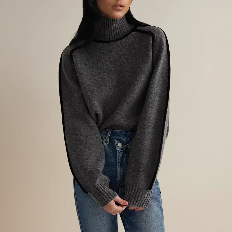 Amanda™ | stijlvolle mocknep pullover