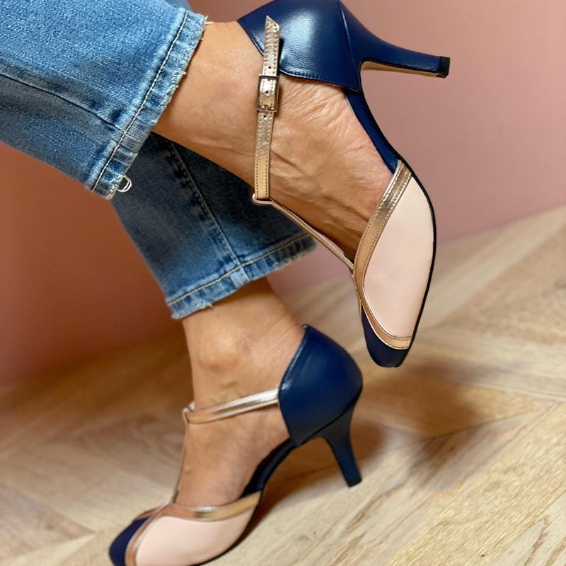 Laya™ | Elegante pumps met T-bandje, ronde neus, kleurrijk en uiterst comfortabel