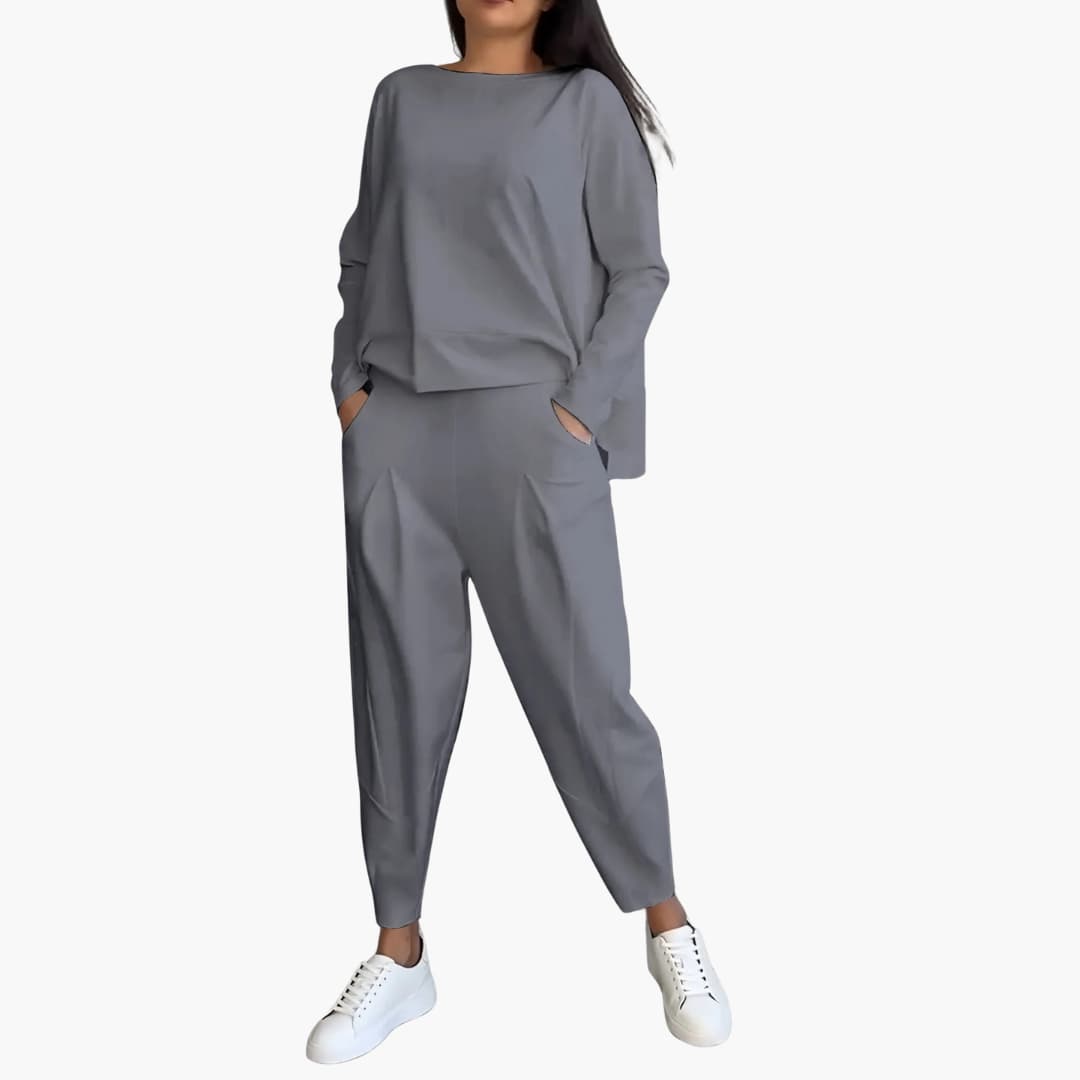 Anna | Comfortabele Twee-delige Set met Ronde Halslijn