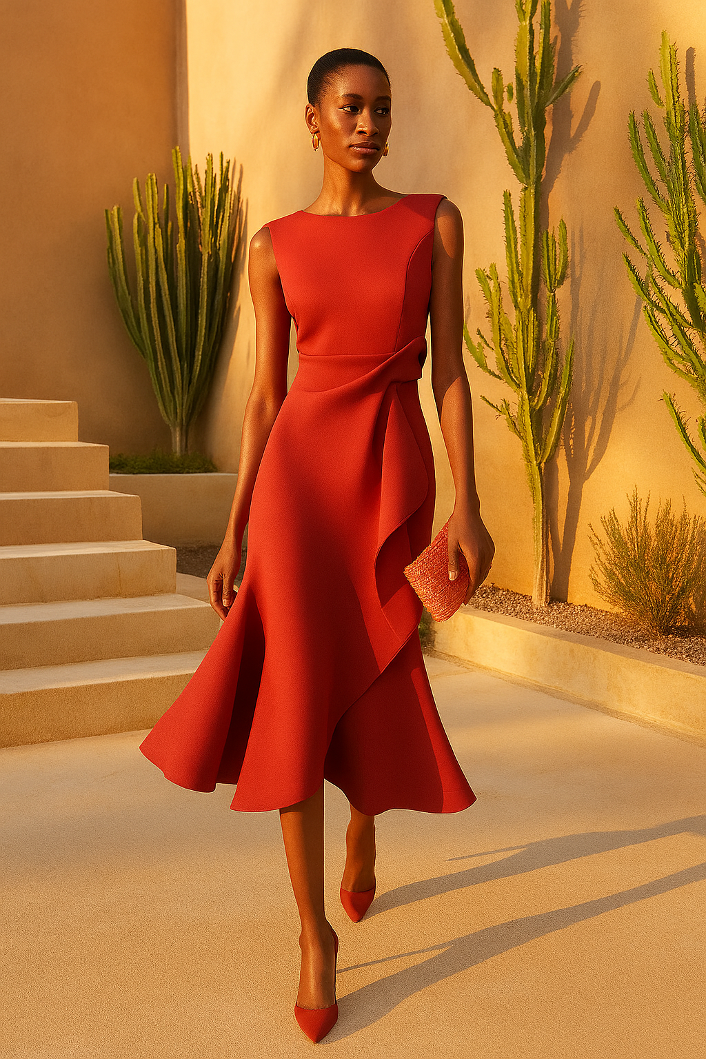 Juliette β Draped Asym Midi