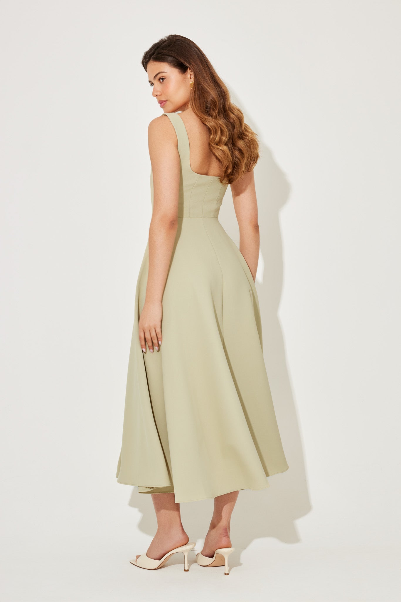 Amelia™ | Tijdloos vloeiend midi-jurk