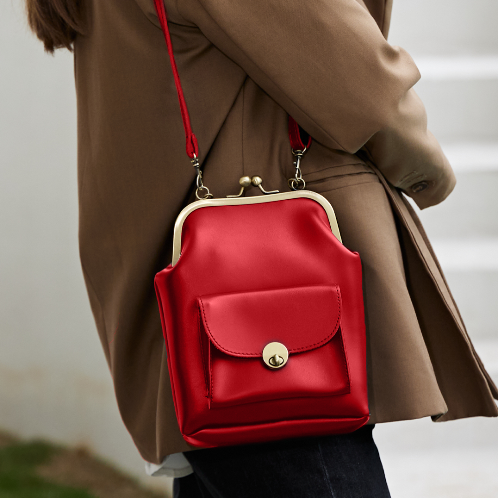 Vintage Sac met Draaisluiting - Het Retro Chic Essentie van Grace