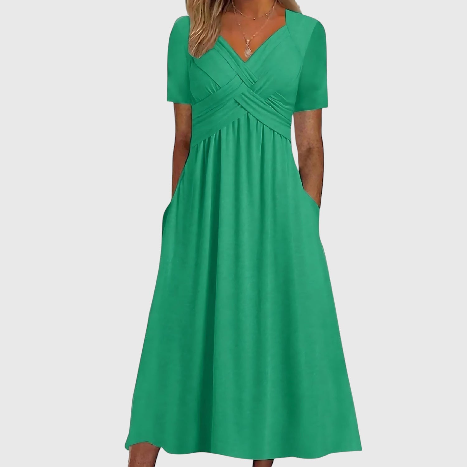 Mirone™ | Elegante Midi Jurk – Tijdloos, Verfijnd & Comfortabel