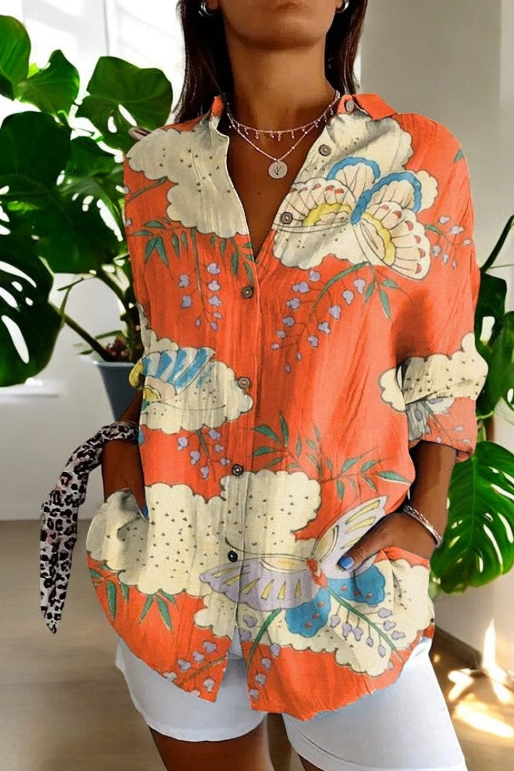 Zonsondergang Bloem β Bloemen Blouse