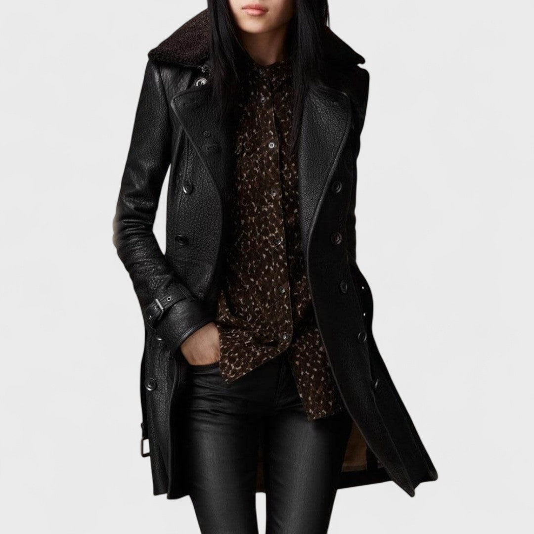 Marie - Elegante 3/4 Leren Jas