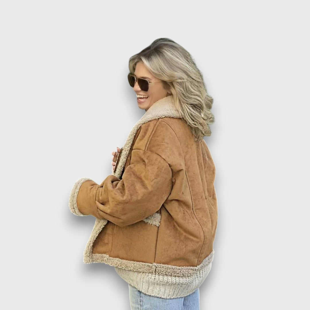 Gina – Warme jas met pluche voering
