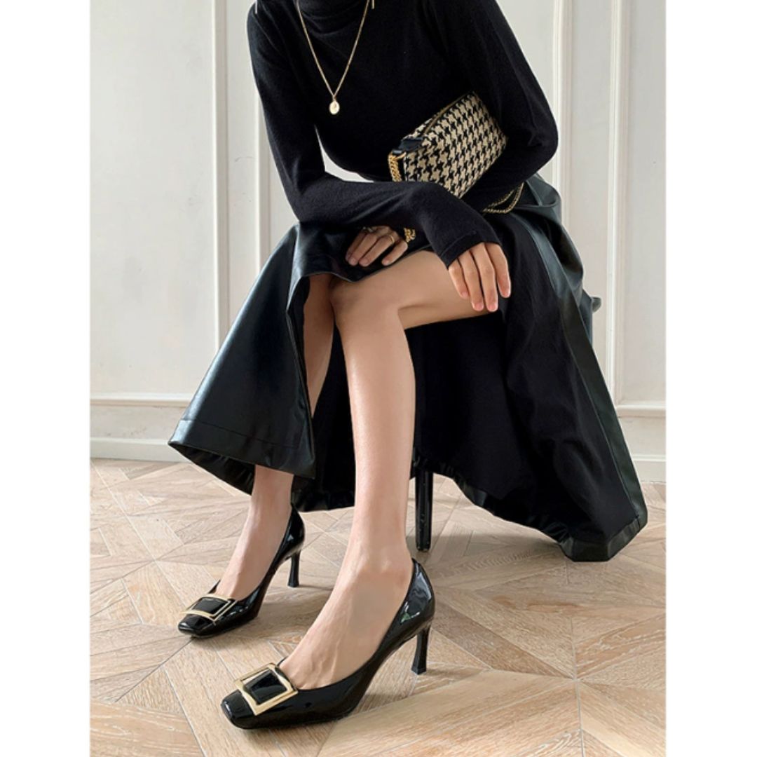 Giada - Sandalen met vierkante neus