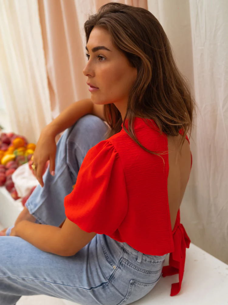 LORENA™ | DE CROP BLOUSSE