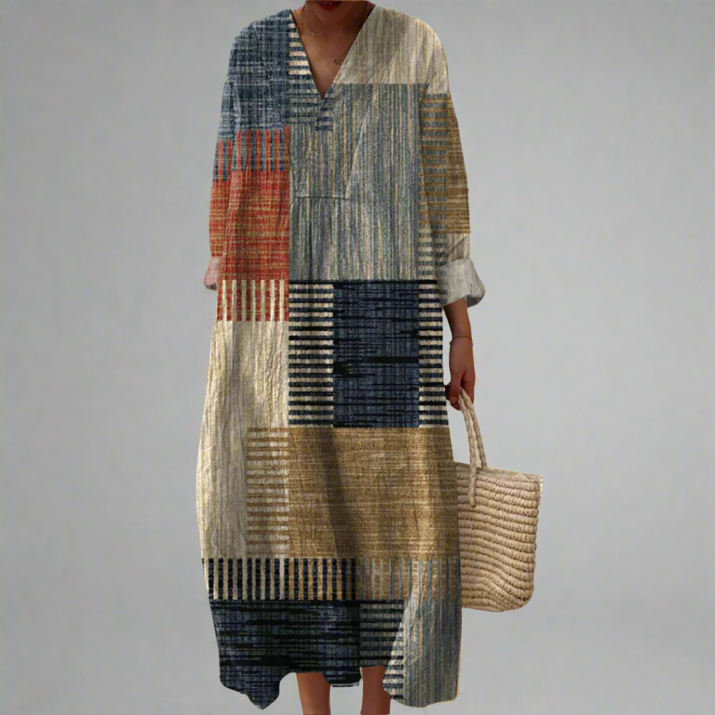 Iris | Elegant geometrisch jurk