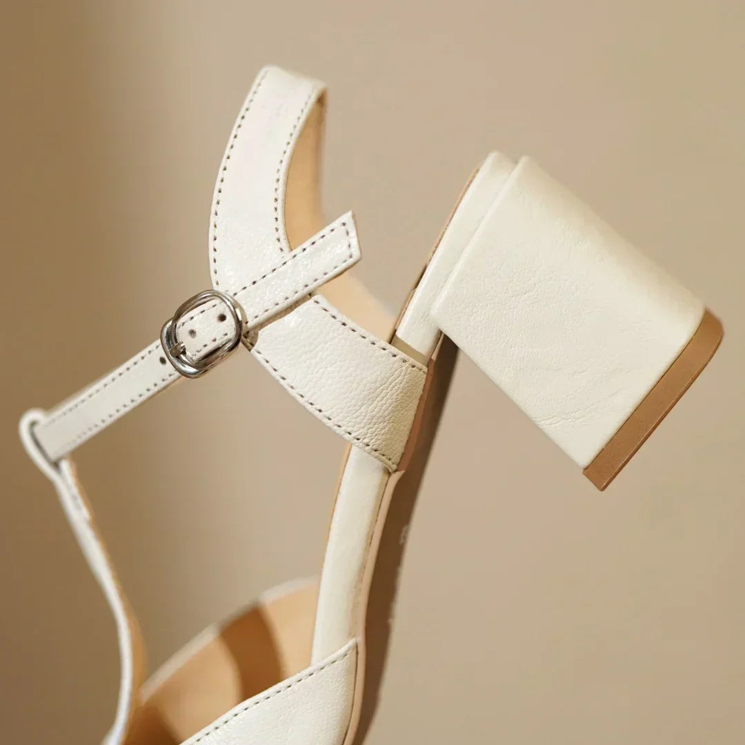 Kace | Leren Mary Janes