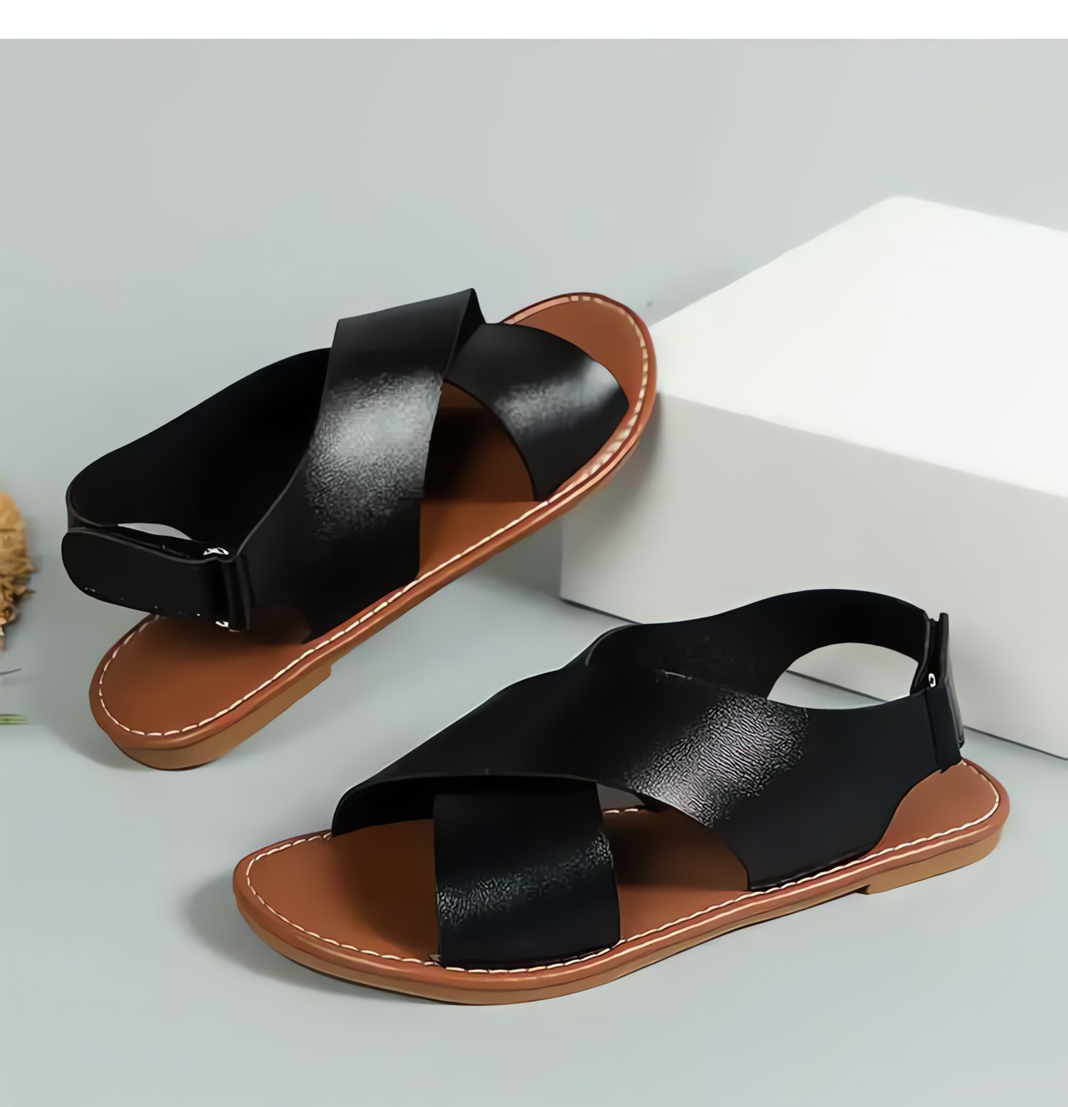 Eliza™ | Zomerse Platte Sandalen van Zacht Leer – Licht, Stijlvol & Casual