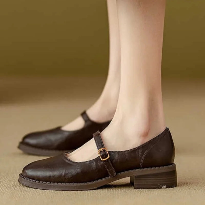 Lora | Classic Comfort Mary Janes Gemaakt Van Leer