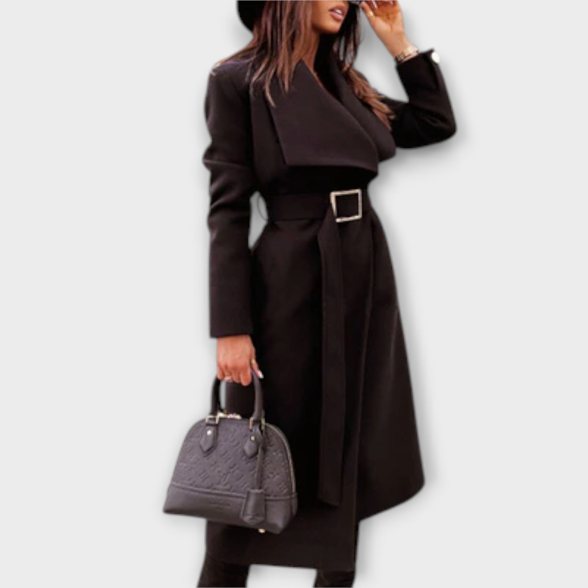 Muriel – Getailleerde jas met riem