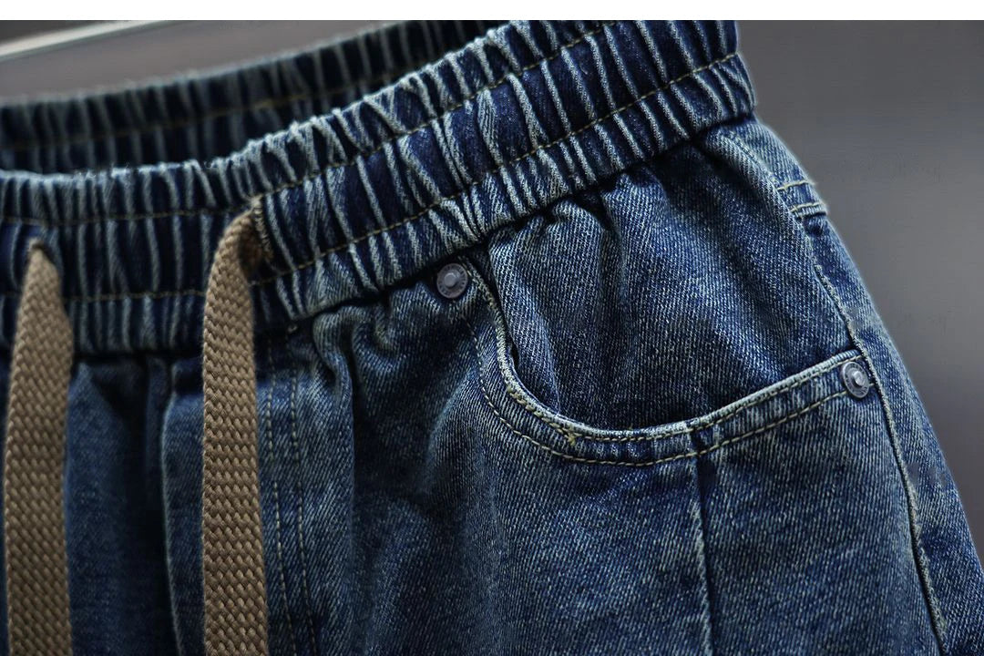 Laurent™ | Baggy Denim Broek met Tailleband