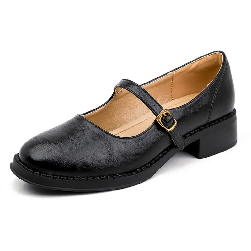 Lora | Classic Comfort Mary Janes Gemaakt Van Leer