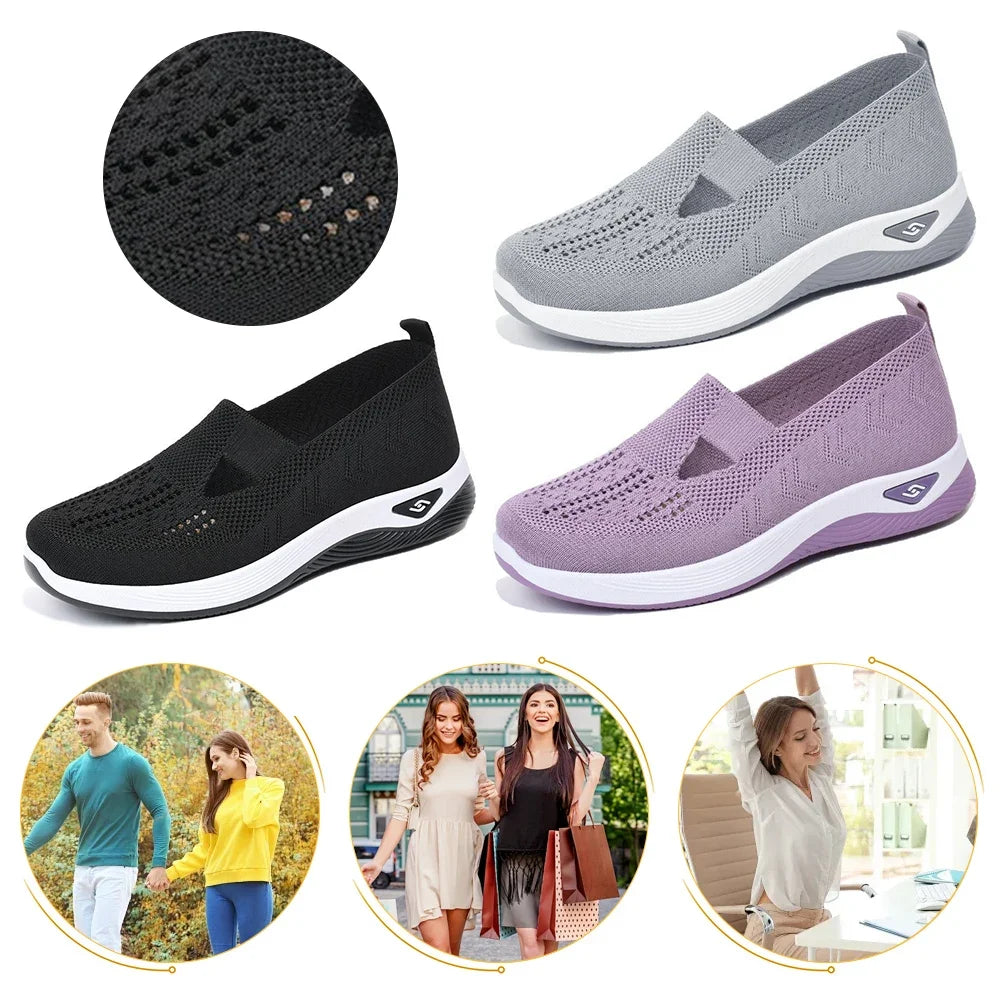 Dames ademende barefoot schoenen – orthopedisch, antislip en met boogondersteuning