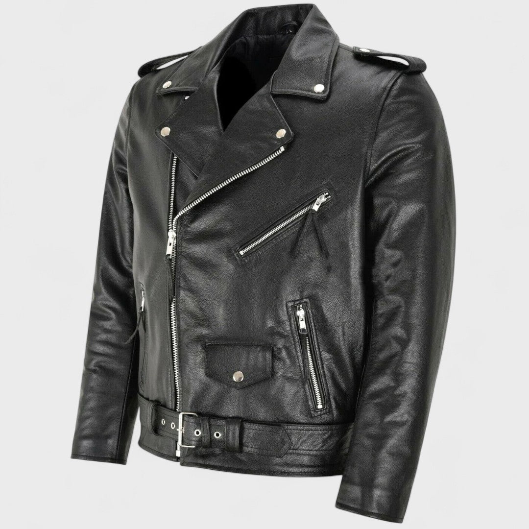 Austin - Klassieke Biker Leren Jas