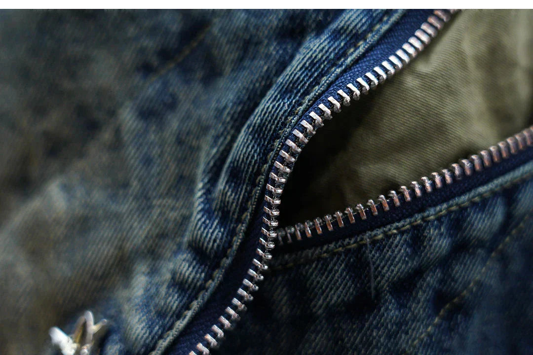 Laurent™ | Baggy Denim Broek met Tailleband