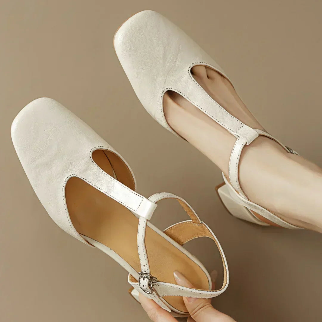 Kace | Leren Mary Janes