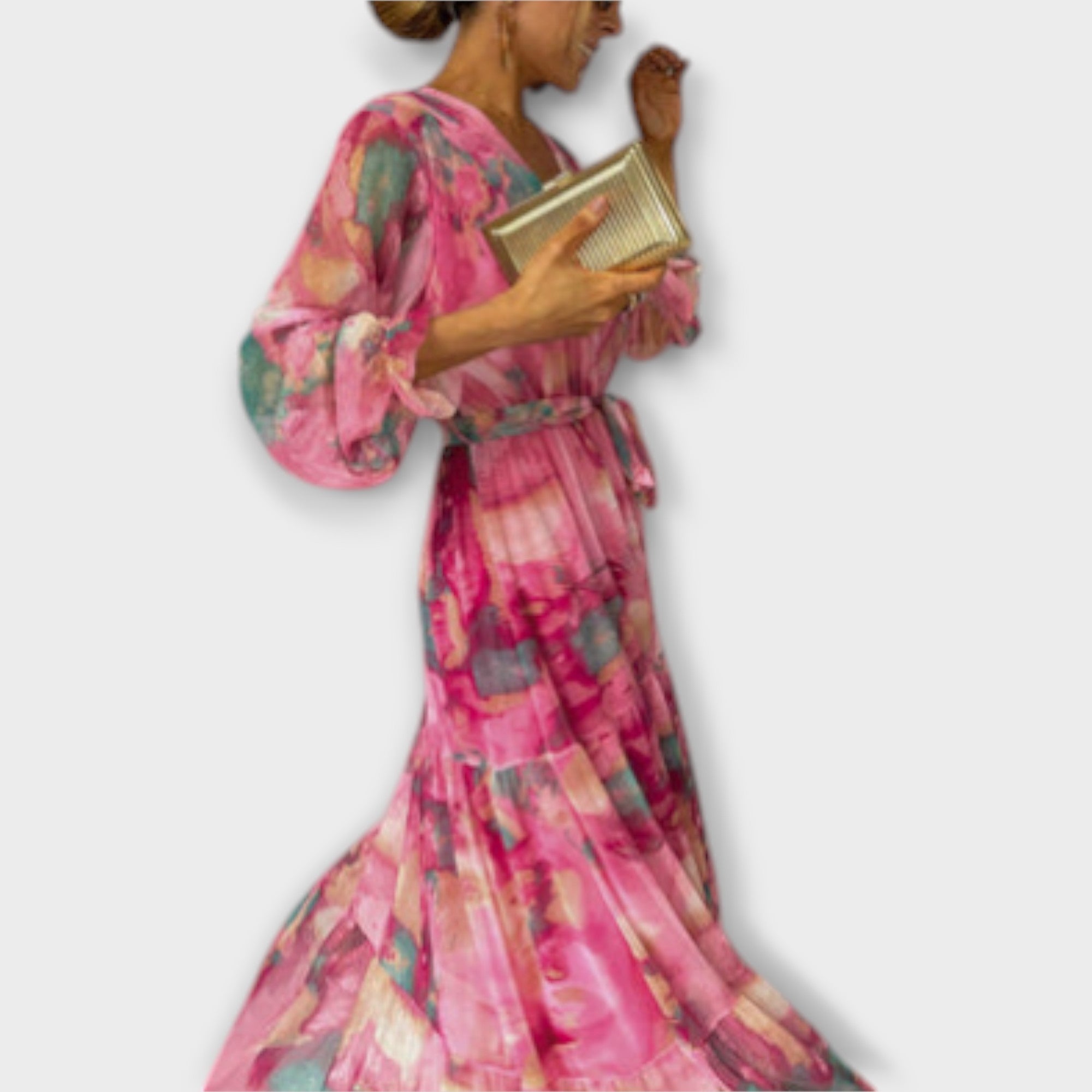 Evelyn – Aquarel Jurk