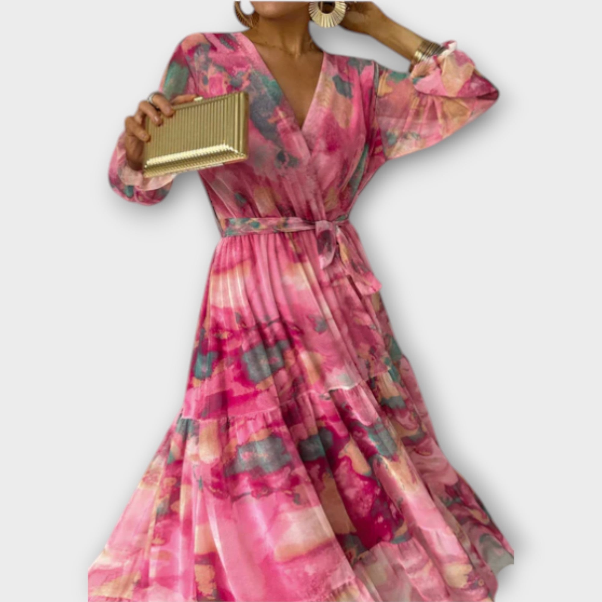 Evelyn – Aquarel Jurk
