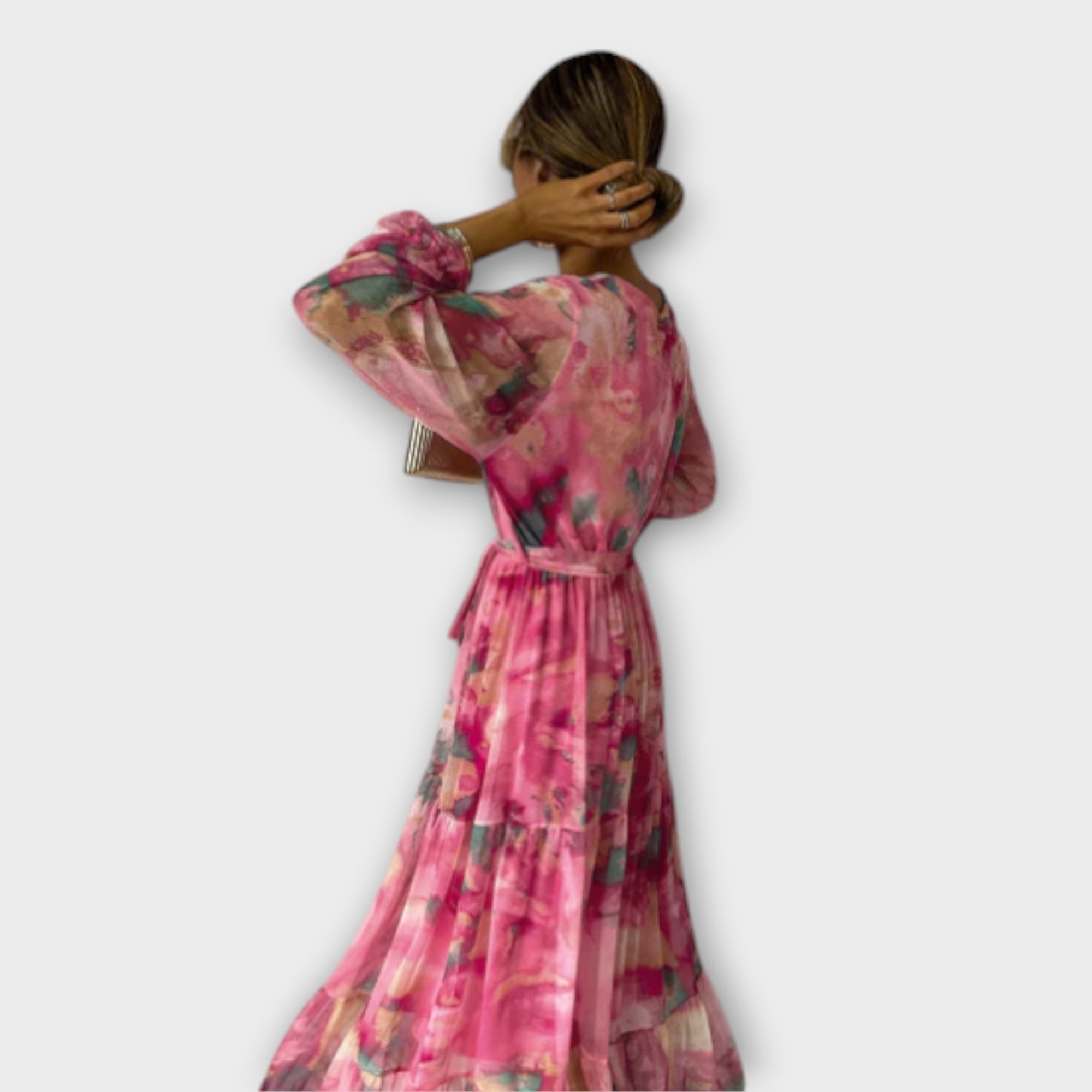 Evelyn – Aquarel Jurk