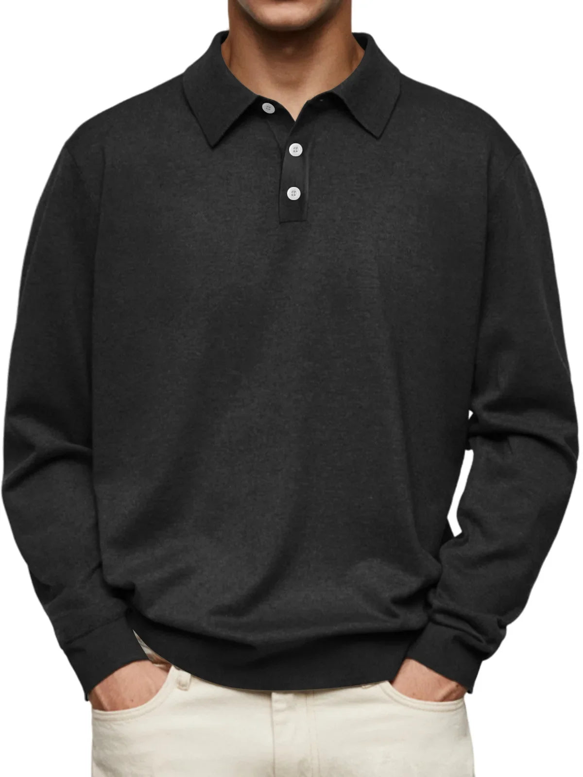 Koelman™ | Casual Poloshirt Met Lange Mouwen