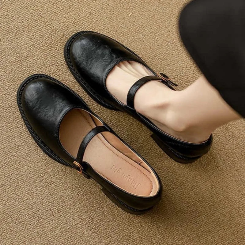 Lora | Classic Comfort Mary Janes Gemaakt Van Leer
