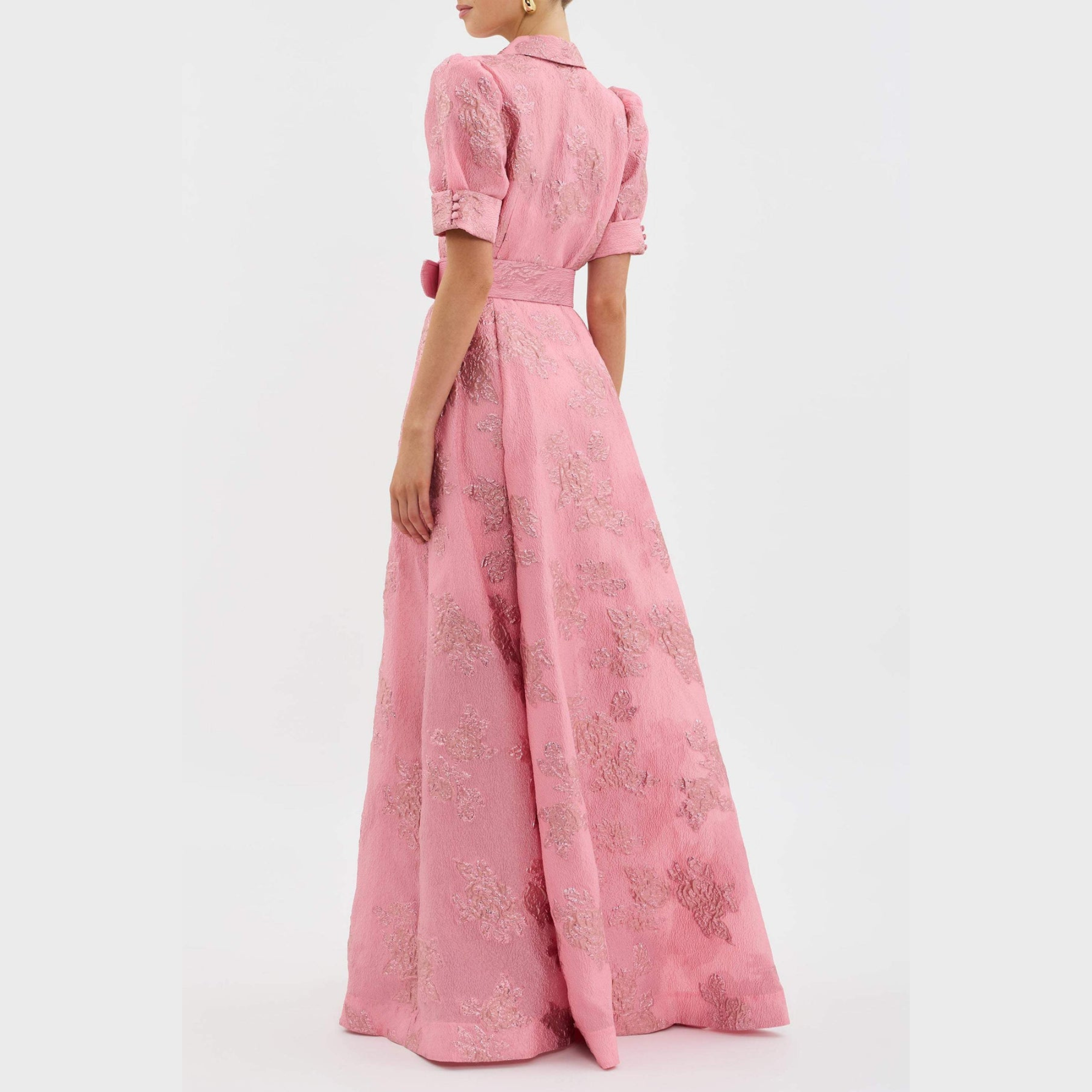 Beatrice™ | Roze Jurk met Ballonmouwen