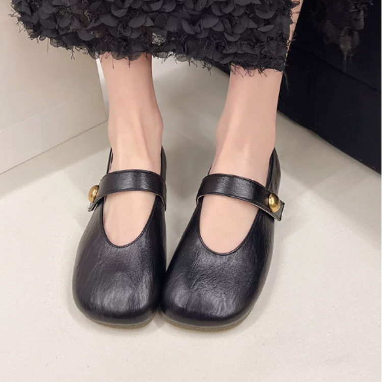 Irene | Leren Mary Janes