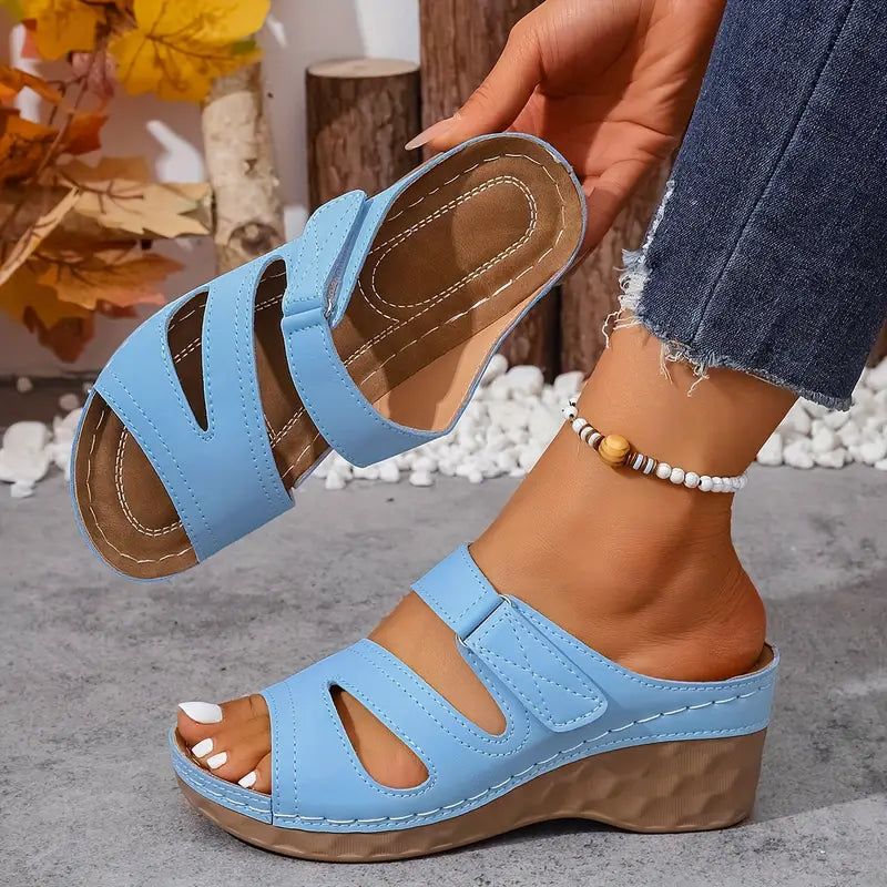 Rowella - Elegante sandaal met plateau en band